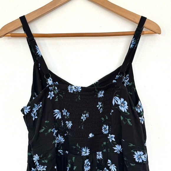 Torrid Challis Floral Spring Summer Black Romper Sz 1 - Picture 10 of 14